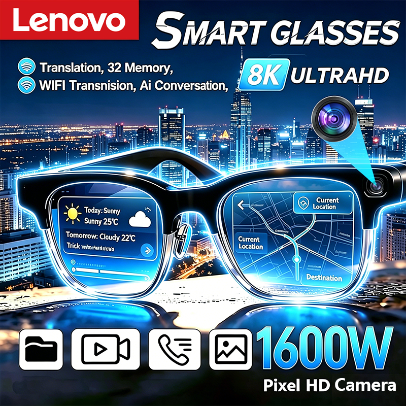 Lenovo New AI Smart Glasses 8K - Smart Glasses Lens recensie en prijs
