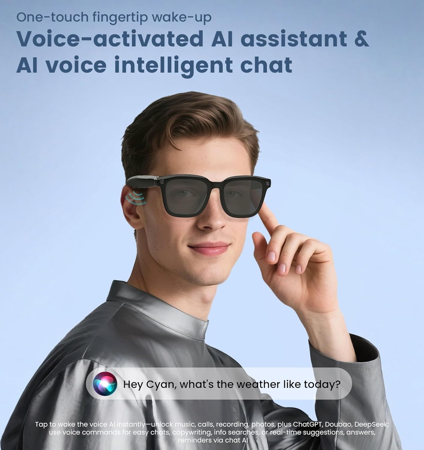 AI Smart Camera Glasses 1080P  - Smart Glasses Lens recensie en prijs