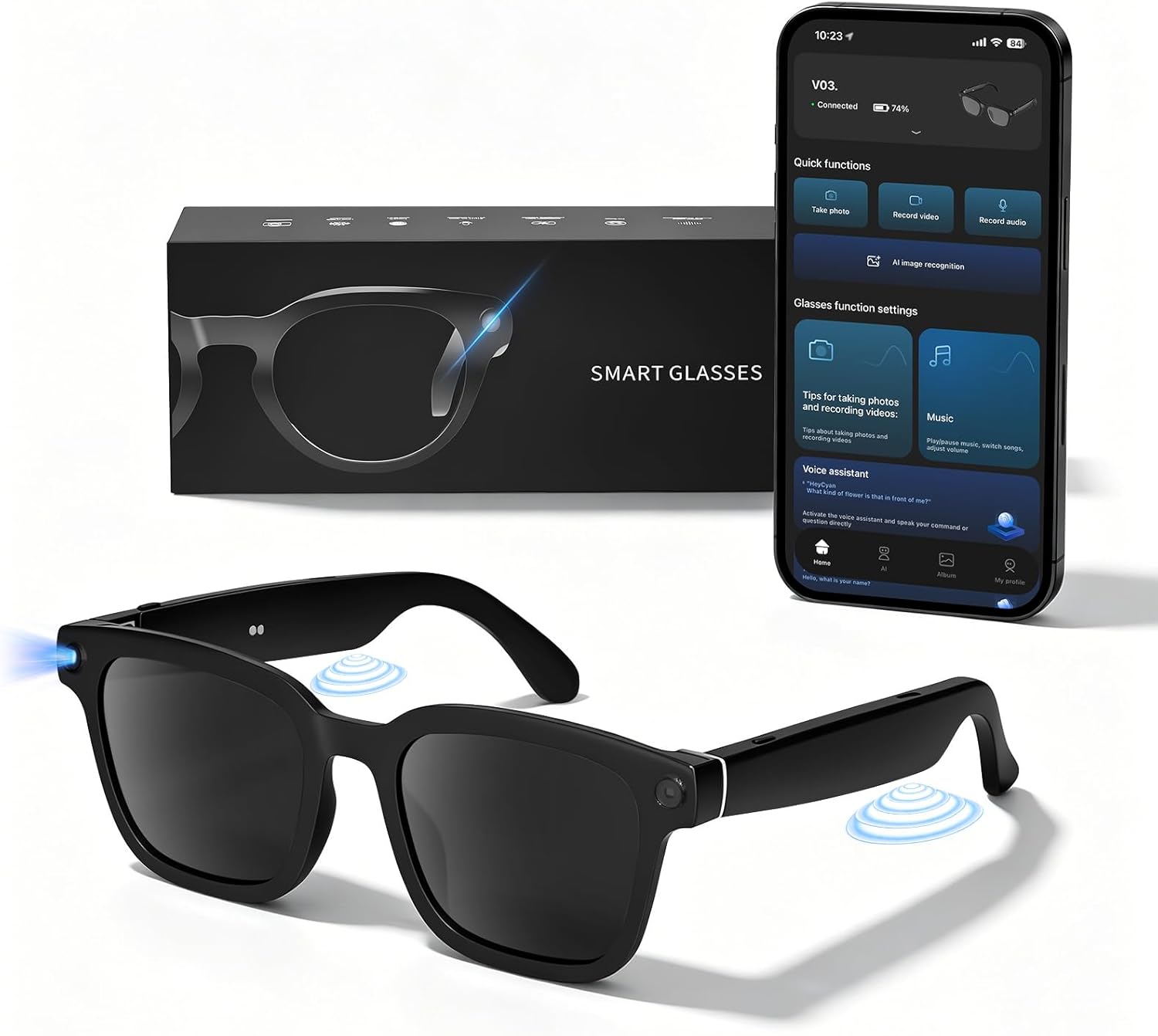 HD Camera Bluetooth Smart Glas - Smart Glasses Lens recensie en prijs
