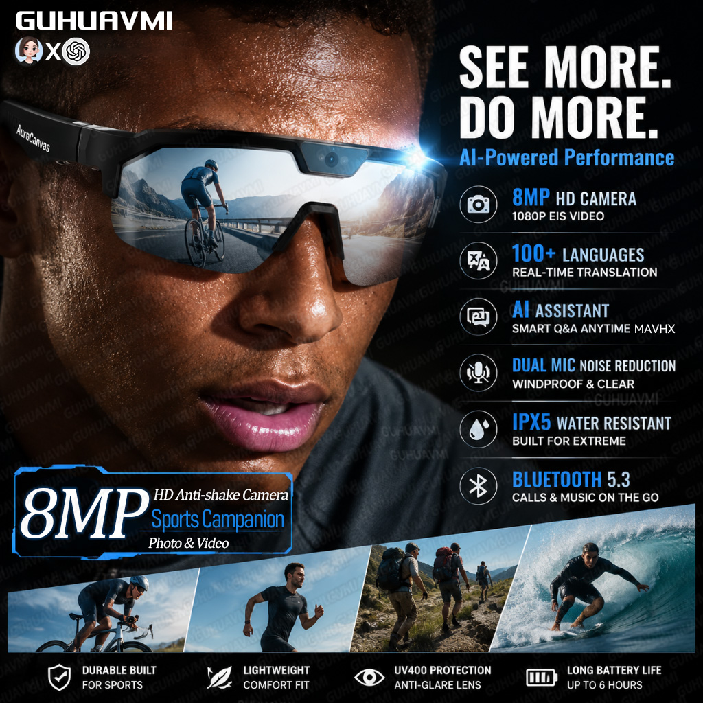 New Smart Glasses with Camera  - Smart Glasses Lens recensie en prijs