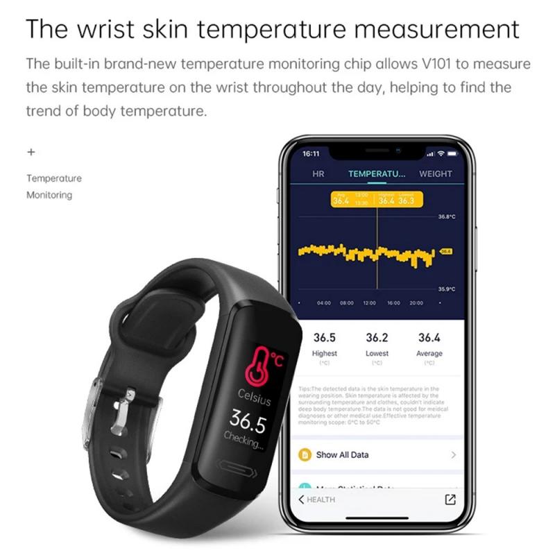 Smart Watch The V101 Real-time - Breath Rate Monitor recensie en prijs