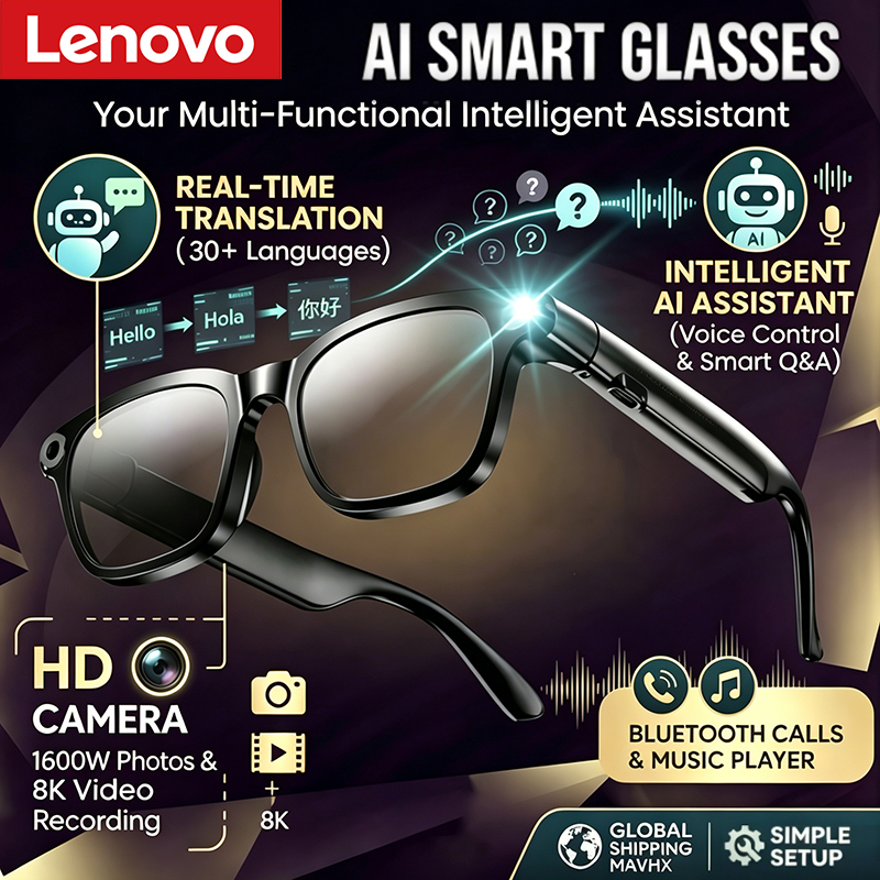 Lenovo 1600MP Camera 8K HD Sma - Smart Glasses Lens recensie en prijs