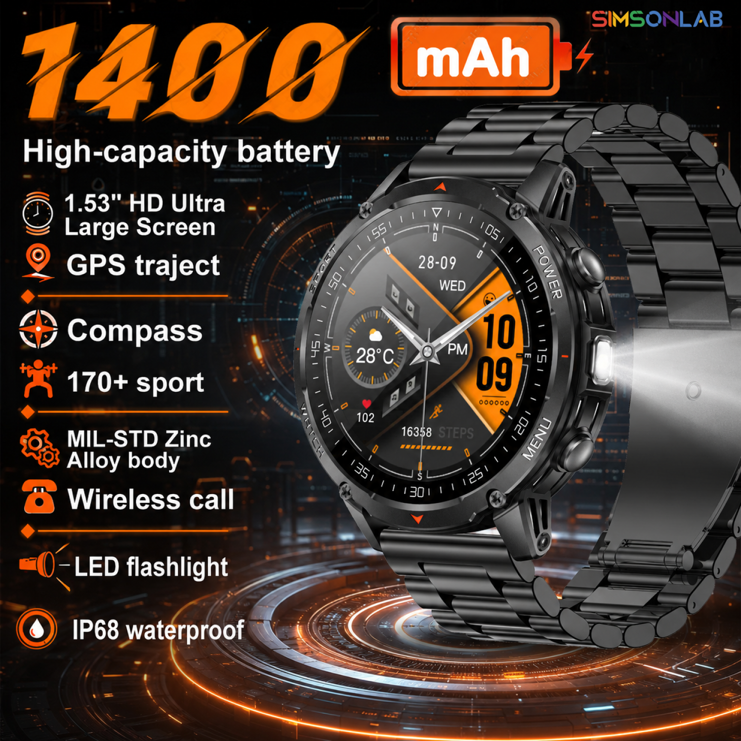 2026 New 1400mAh Military GPS  - Smart Insole Pressure recensie en prijs